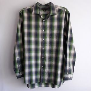 Michael Kors plaid button down shirt